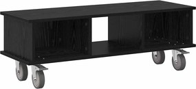 vidaXL Βάση TV Μαύρη Οξυά 100 x 35 x 35 εκ Επεξεργασμένο ξύλο