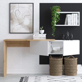 Γραφείο Λευκό / Δρυς TIFF 145x45x74