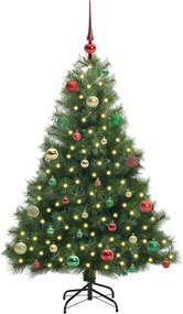 vidaXL Τεχνητό Χριστουγεννιάτικο Δέντρο Πράσινο 150 cm ΠΕ και PVC
