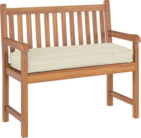 vidaXL Μαξιλάρι Κρεμ 110 x 40 x 8 εκ Ύφασμα Όξφορντ