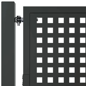 vidaXL Πύλη Κήπου Ανθρακί 105 x 225 εκ. Ατσάλινη