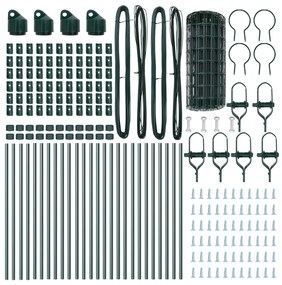 vidaXL Euro Fence με 13 Πόδια 0.6x50 μ Γαλβανισμένο μέταλλο Πράσινο