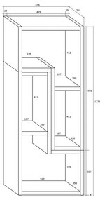Τραπέζι Tv Gilroy 100, Sonoma οξιά, 123x48x35cm, 32 kg | Epipla1.gr