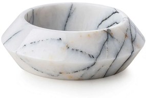 Μπωλ Διακοσμητικό Marble 144ARD1507 Φ23x7cm White-Black Aberto Design Marble