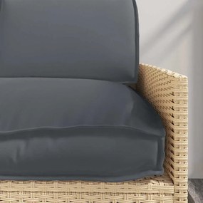 vidaXL Σετ μαξιλαριών Ύφασμα Όξφορντ Ανθρακί 120 x 50 x 52 εκ.