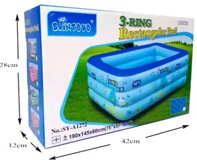 Sainteve παιδική πισίνα φουσκωτή 190x145x60cm SY-A1272 - Kids swimming pool