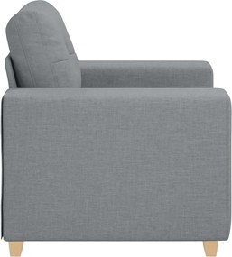 vidaXL Πολυθρόνα Ανοιχτό Γκρι 100 x 78 x 80 εκ. Ύφασμα