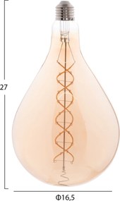 ΛΑΜΠΤΗΡΑΣ LED FILAMENT 8W E27 3000K TEA COLOR DIMMABLE HM4052.02