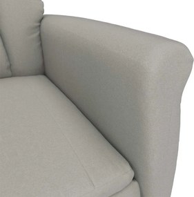 vidaXL Πολυθρόνα Ανοιχτό γκρι Μικροΐνες