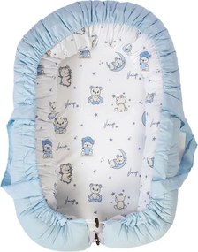 Φωλιά Ύπνου (85x60x15) Dimcol Bear's Nest 03 White-Sky Blue