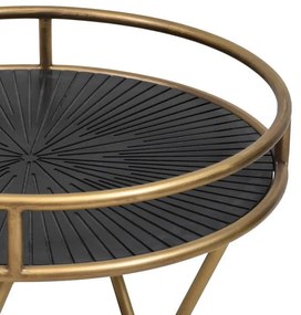 Τραπεζάκι Γωνίας FL167 Fylliana Μπρονζέ 47x49 εκ. 47x47x49 εκ.