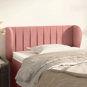 Κεφαλάρι με Πτερύγια Ροζ 83x23x78/88 εκ. Βελούδινο 3117417