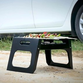 Mini Φορητή Ψησταριά Κάρβουνου Πτυσσόμενη 36x22x18cm