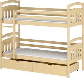GABI 80x200 pine bunk bed Lano Furniture