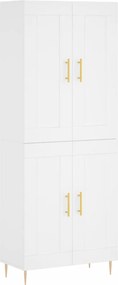 vidaXL Ντουλάπι Λευκό 69,5x34x180 εκ. από Επεξεργασμένο Ξύλο