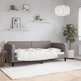 vidaXL Καναπές Κρεβάτι Taupe 90 x 200 εκ. Υφασμάτινος