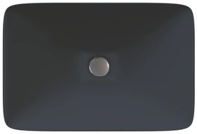 Sanitec Aktis 283 Νιπτήρας Πορσελάνης Επικαθήμενος 60,5x38,5x9cm Anthracit