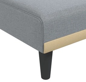 vidaXL Ανάκλιντρο Ανοιχτί Γκρι Υφασμάτινο