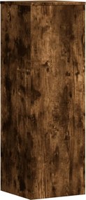 vidaXL Βάσεις Φυτών Καπνιστή Δρυς 33x33x100εκ Επεξεργασμένο Ξύλο