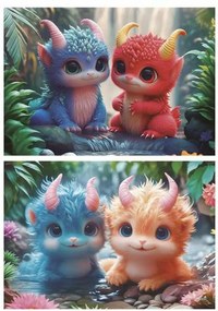 Παζλ Educa Adorable Monsters 100 Τεμάχια (x2)