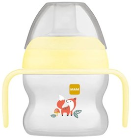 Ποτηράκι Με Χερούλια Starter Cup 462U 150ml 4+ Μηνών Yellow Mam 150ml Silicon,Plastic