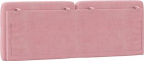 vidaXL Μαξιλάρι για Κεφαλάρι Ροζ 140 εκ. Βελούδο