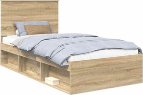 vidaXL Σκελετός Κρεβατιού Sonoma Δρυς 100 x 200 cm