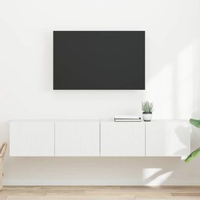 vidaXL Ντουλάπι Τηλεόρασης Τοίχου 2 pcs Λευκό 78,5 x 31 x 29,5 εκ