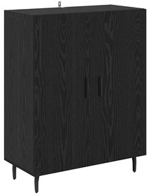 vidaXL Highboard 2 pcs Μαύρη Οξυά Επεξεργασμένο ξύλο