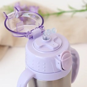 Παγούρι Θερμός Kiokids με Λαβές Lavender Bunny 280ml 6m
