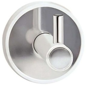 Άγκιστρο Μπάνιου Μονό Optimo 6209 99 5,2x5,5x6cm White-Chrome Karag Stainless Steel
