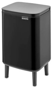 Κάδος Brabantia Bo Small Hi 1006645, 7 L, Αυξημένος, Ομαλό και αθόρυβο άνοιγμα, Αντιολισθητική βάση, Μαύρο