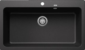 Blanco Naya XL 9 - Νεροχύτης Κουζίνας Γρανίτη 86x51 - Black