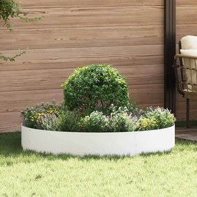 vidaXL Δακτύλιος γλάστρας Λευκό 120 x 120 x 20 εκ.