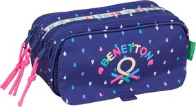 Κασετίνα Benetton Drop Πολύχρωμο 21,5 x 10 x 8 cm