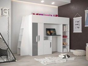 Πολυλειτουργικό κρεβάτι Party XV-Leuko-Gkri