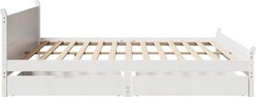 vidaXL Σκελετός Κρεβ. Χωρίς Στρώμα Λευκό 180x200 εκ Μασίφ Πεύκο