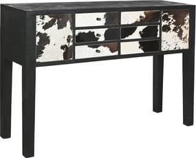Console Home ESPRIT Δέρμα Ξύλο από Μάνγκο 135 x 40 x 94 cm