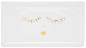 Πιατέλα Πορσελάνινη Goldy RD0051462 25,5x14cm White-Gold Raeder Porcelain