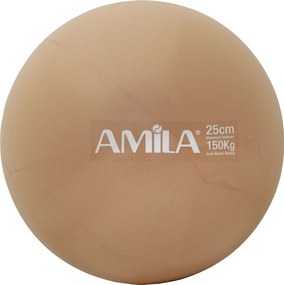 Amila Μπάλα Pilates 25cm, Χρυσή, σε κουτί (95815)