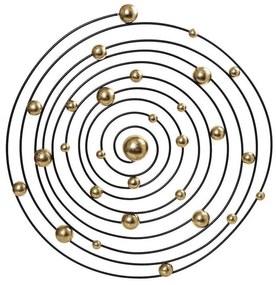 Διακοσμητικό Τοίχου ICY203 73x70x6cm Gold -Black Espiel Μέταλλο