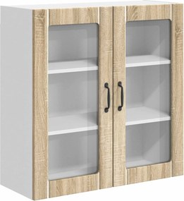 vidaXL Ραφιέρα τοίχου LUCCA Sonoma Δρυς 80 x 31 x 80 εκ.
