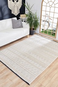Stewehome Διακοσμητικό χαλί από γιούτα με μοντέρνο σχέδιο 100x350x6 cm