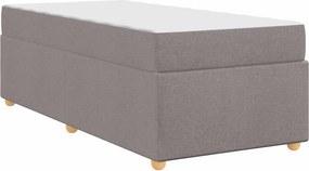 vidaXL Σκελετός Κρεβατιού Taupe 100 x 200 cm ύφασμα