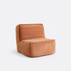 Πολυθρόνα-κρεβάτι BZ, μονή, Standard 12 cm, βελούδινη, TRANI