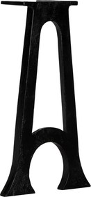 vidaXL Πόδια Πάγκου σε Σχήμα «A» με Αψιδωτή Βάση 2 τεμ. Χυτοσίδηρος