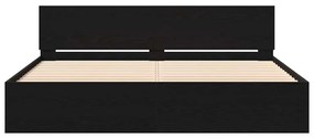 vidaXL Πλαίσιο Κρεβατιού Μαύρη Οξυά 180 x 200 cm Επεξεργασμένο ξύλο