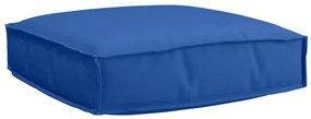vidaXL Μαξιλάρι Παλέτας για Καθίσμα Μπλε 60 x 60 x 12 εκ, Υφασμα Οξφόρδης