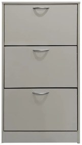 Παπουτσοθήκη Savaz σε λευκή απόχρωση 60x24x114εκ 60x24x114 εκ.