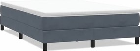 vidaXL Box Spring Κρεβάτι χωρίς στρώμα Σκούρο γκρι Βελούδινο